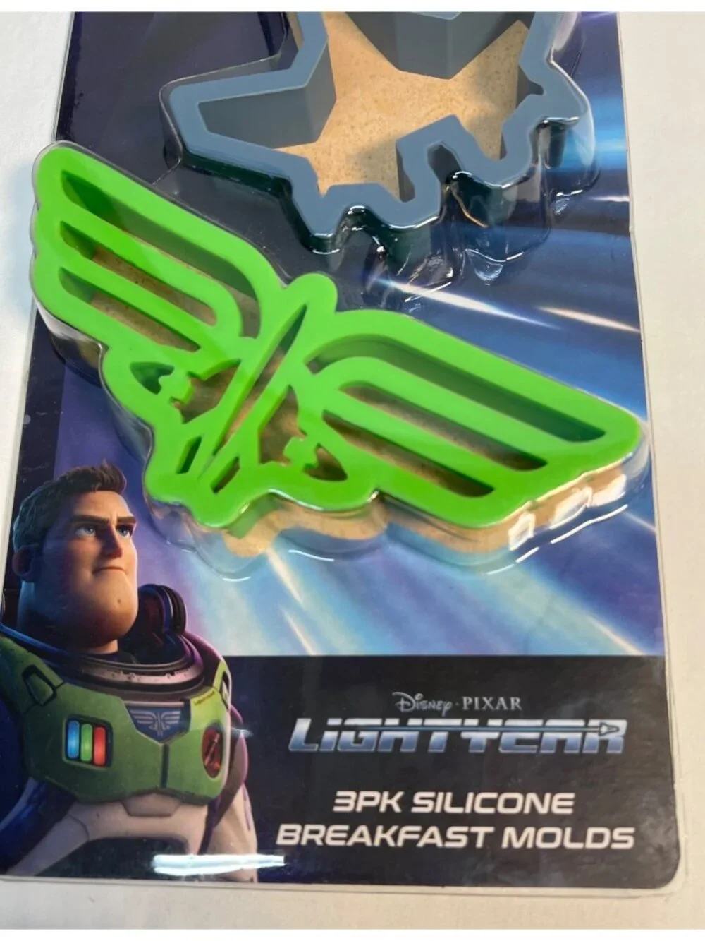 Disney Pixar Lightyear 3-Pack Silicone Breakfast Molds For Pancakes & Eggs Dishw
